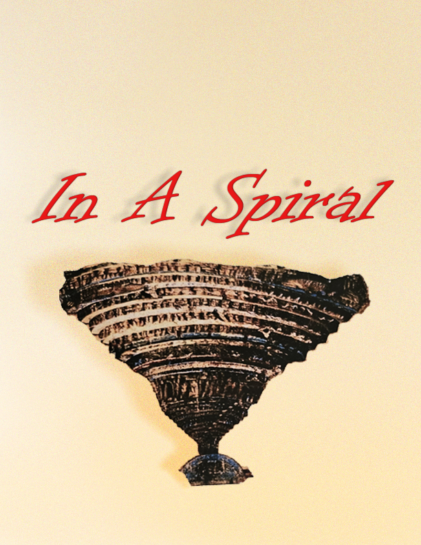 Cover photo for In A Spiral project. Dante's Inferno is shown with the words 'In A Spiral' above.